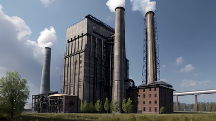 Coal Power Plant Building