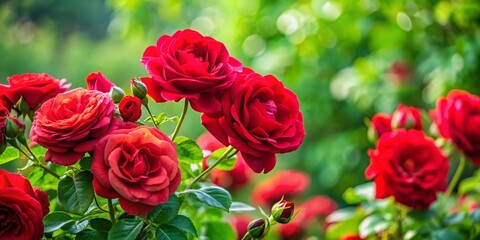 Stunning Red Rose Flower Background for Garden Lovers - Perfect Gift Idea