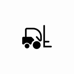 fork lifter icon sign vector