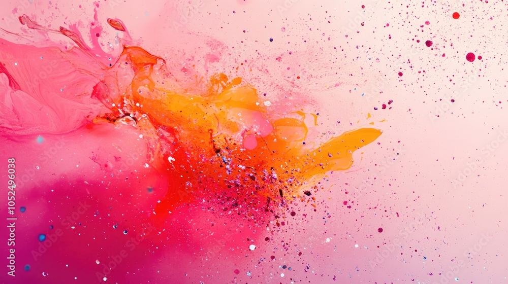 Poster vibrant color explosion a stunning abstract display of fluid dynamics and artistic expression