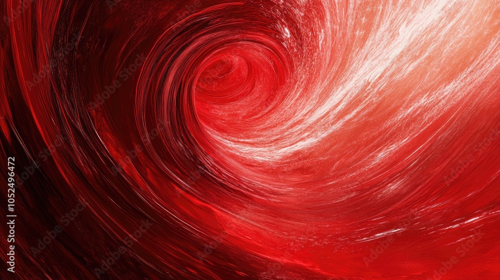 Poster dynamic swirls of fiery red a captivating abstract representation of energy and passion