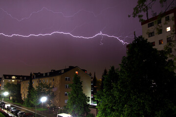 Bitzschlag in München