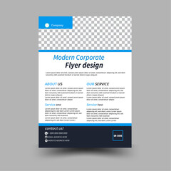 Obraz premium Modern Corporate A4 Size Business Flyer or Brochure, Template Design For a Business Professional, Advertisement, Marketing, promotion Kit