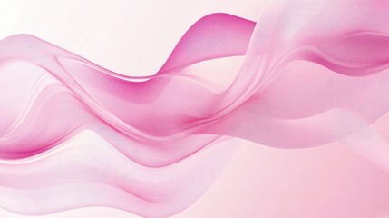 Obraz premium Elegant flowing pink waves a serene abstract background for creative projects