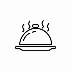 tray food icon sign vector