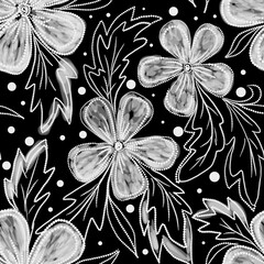 black and white seamless pattern