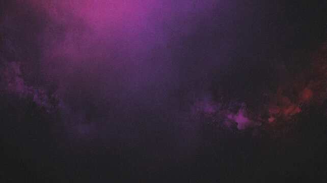 violet, black, and red grainy background with dark noise texture, ideal for a banner, poster, or backdrop design with copy space