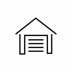 private garage icon sign vector
