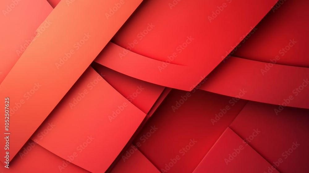 Poster dynamic red layers a modern abstract background for creative projects