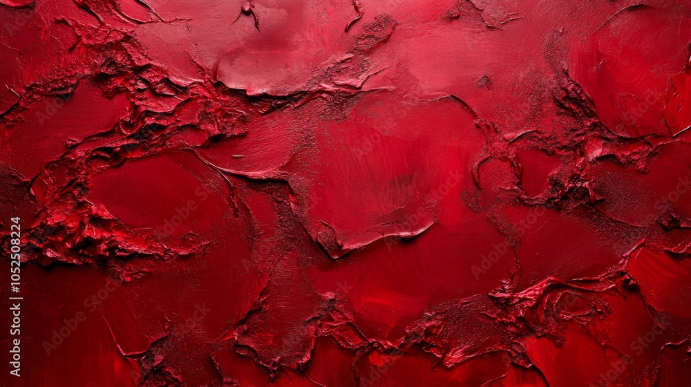 Poster vibrant abstract red texture a deep dive into bold color and form in modern art