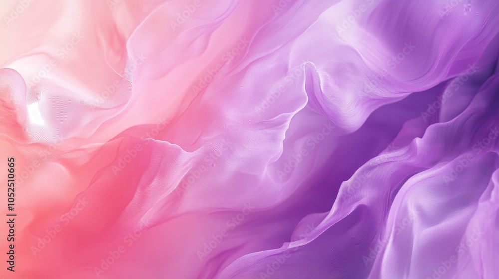Poster delicate flow of ethereal colors a soft abstract representation of graceful movement in fabric textu