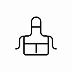 apron for cook chef icon sign vector
