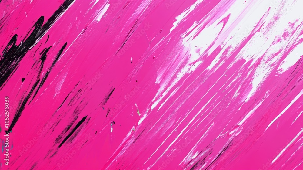 Poster vibrant pink abstract expression a fusion of color and emotion on canvas
