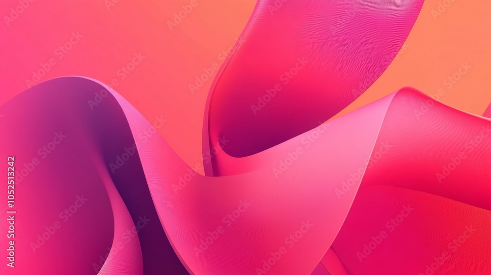 Poster dynamic flow exploring abstract shapes and colors in modern design
