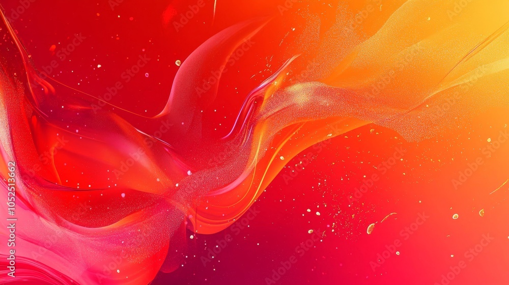 Poster vibrant swirls of color an abstract exploration of dynamic movement and energy in digital art