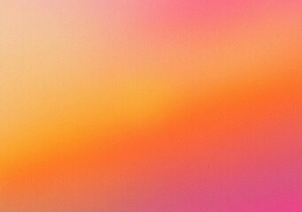 Grainy banner background orange pink abstract retro grainy gradient background noise texture effect summer poster design