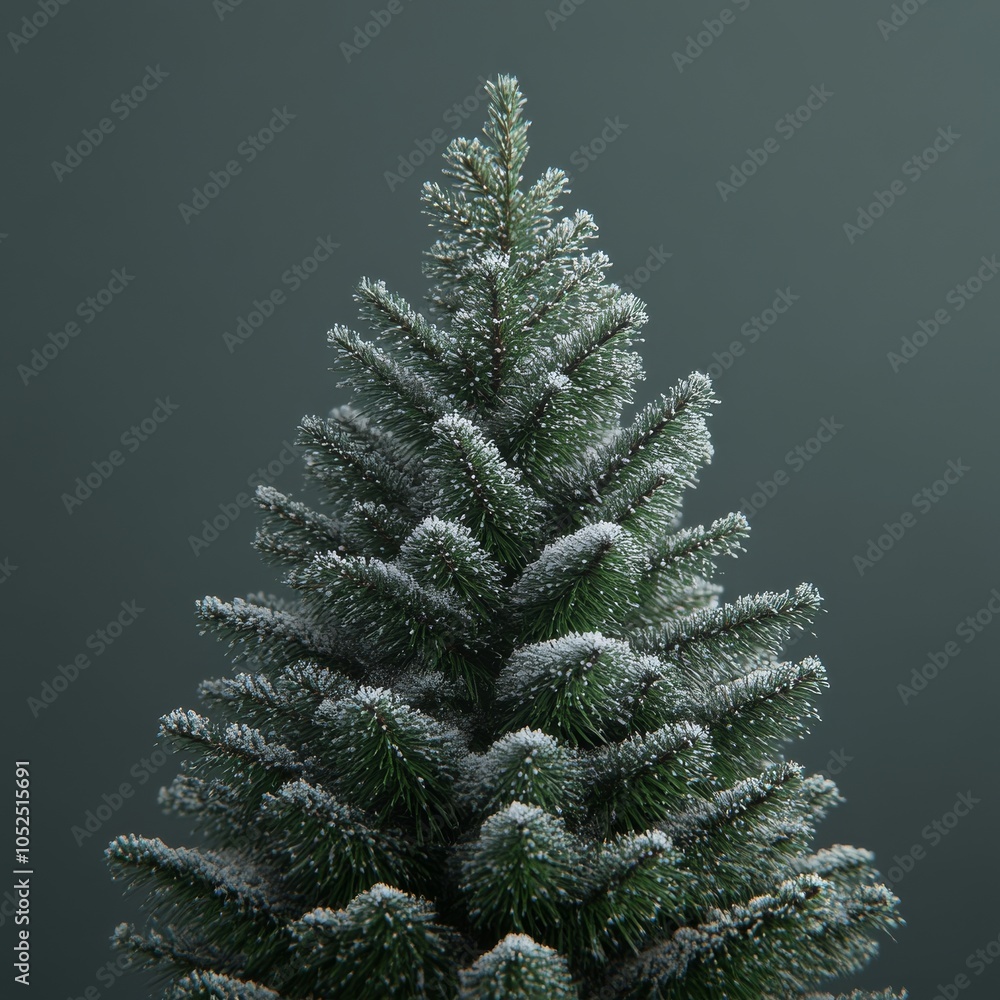 Poster a close-up shot showing a christmas tree.