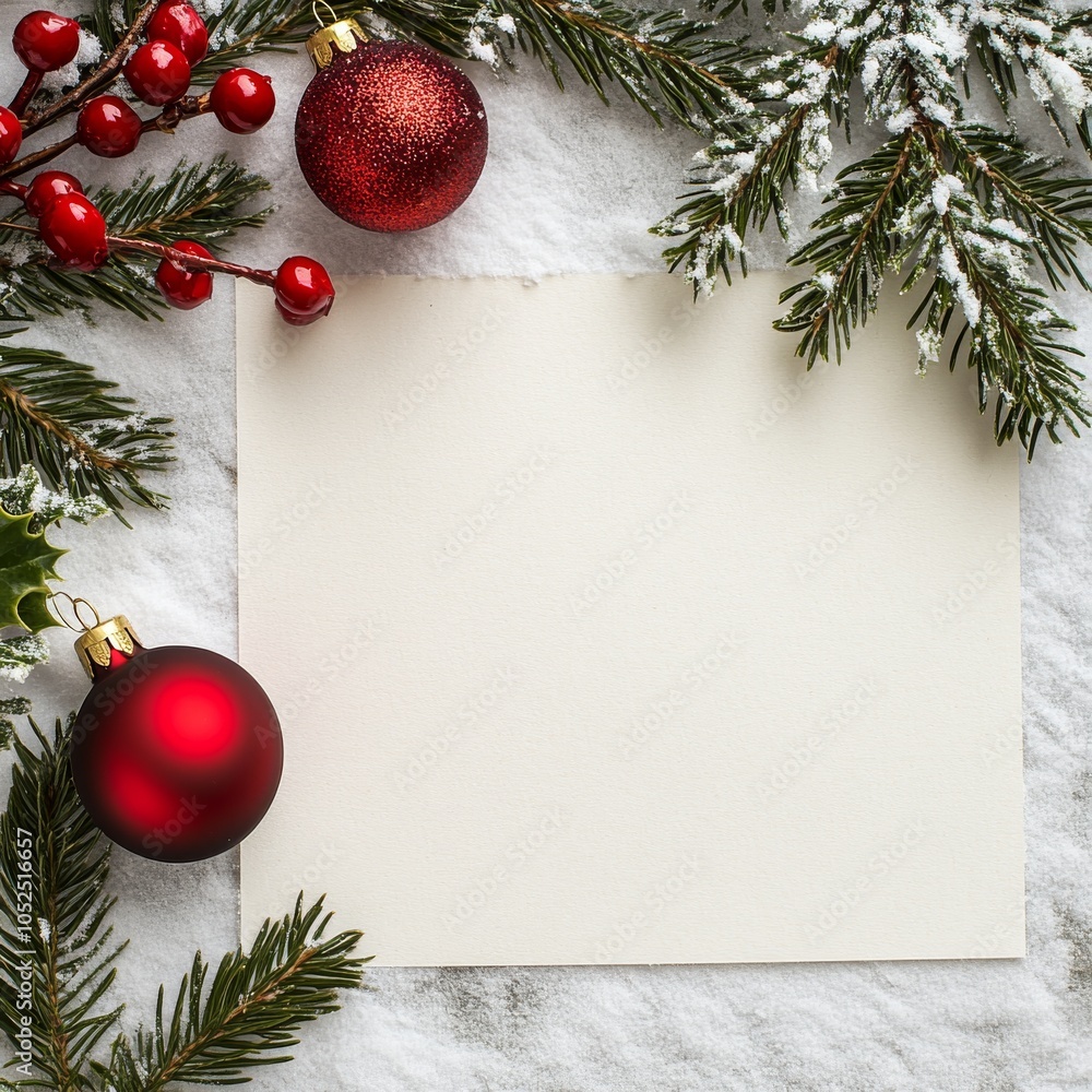 Aufkleber a plain christmas background, perfect for adding your own text or message.