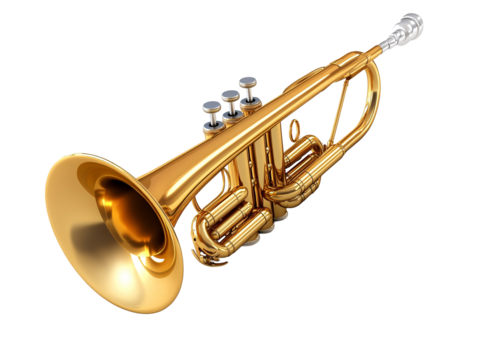 a close up of a trumpet