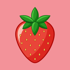 Obraz premium strawberry on white background