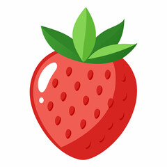 strawberry isolated on white background