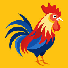 rooster isolated on white background