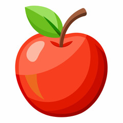 red apple illustration