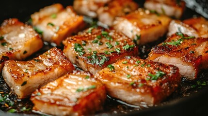Savory Slices of Grilled Pork Belly