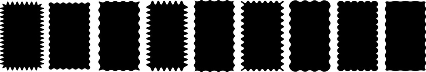 Cloudy wave curve edge borders color
