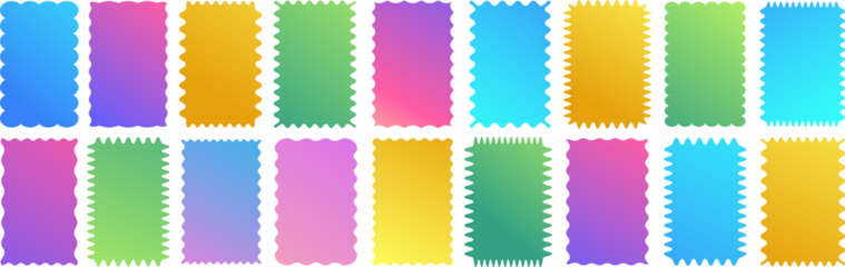 Cloudy wave curve edge borders color