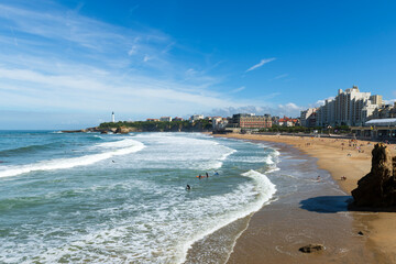 Crashing waves, Biarritz, France