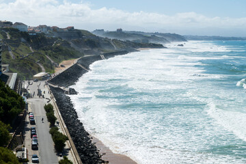 Crashing waves, Biarritz, France