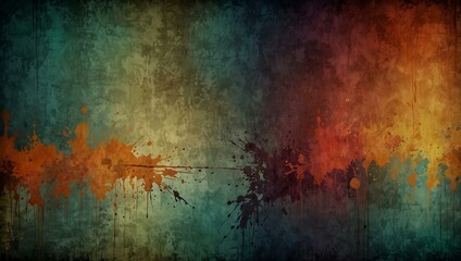 Abstract grunge backdrop in gritty colors.