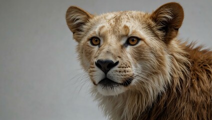 Animals photographed against a white background.