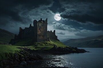 Obraz premium castle in the night