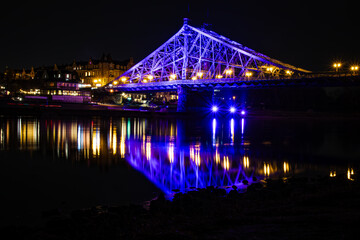 The Blue Wonder Dresden at night