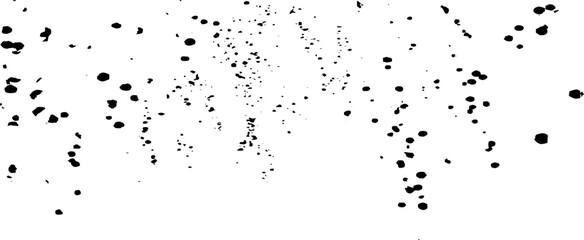 Snow, stars, twinkling lights, rain drops on black background. Abstract vector noise. Small particles of debris and dust. Distressed uneven grunge texture overlay.