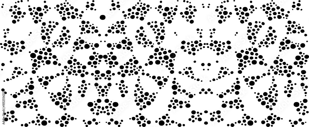 Poster monochrome texture composed of irregular graphic elements. distressed uneven grunge background. abst