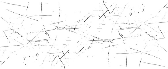 Scratched and Cracked Grunge Urban Background Texture Vector. Dust Overlay Distress Grainy Grungy Effect. Distressed Backdrop Vector Illustration. Isolated Black on White Background. EPS 10.