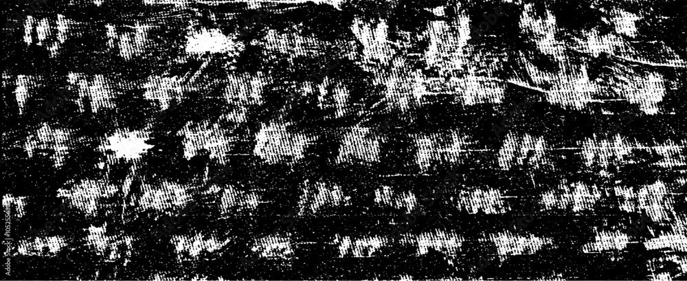 Poster rough black and white texture vector. distressed overlay texture. grunge background. abstract textur