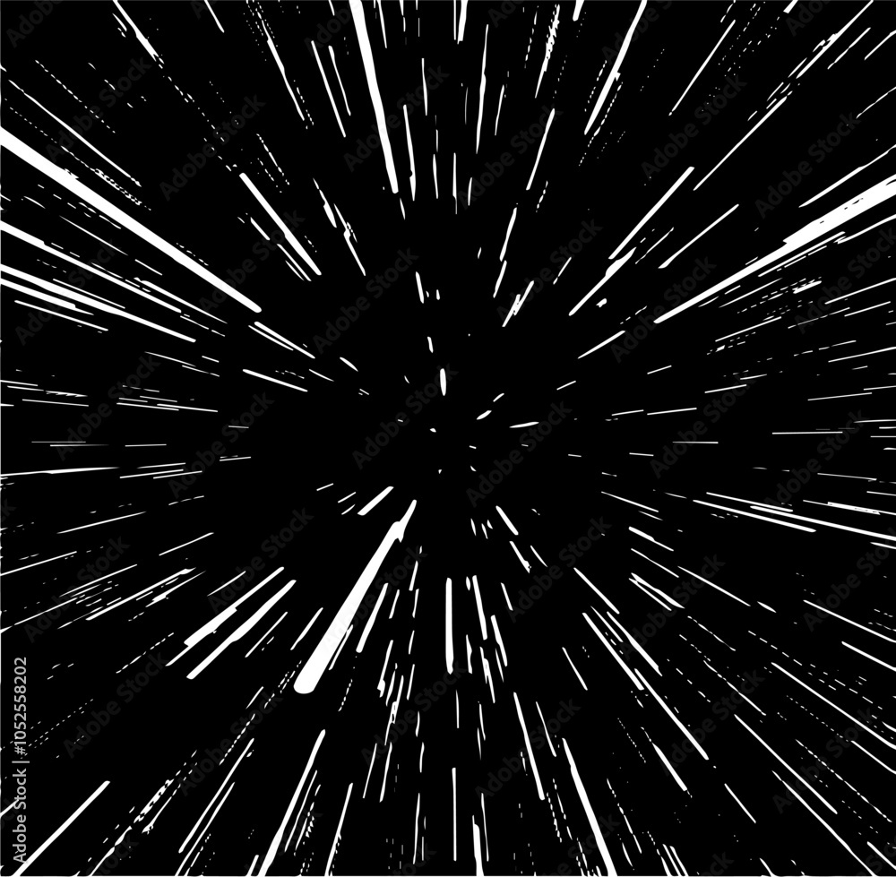 Poster circular starburst explosion texture. distressed uneven grunge background. abstract vector illustrat