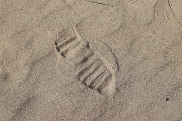 footprint in sand