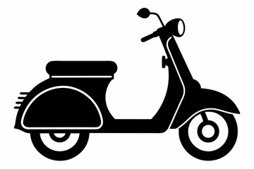 scooter silhouette, scooter bike vector illustration, scooter icon symbol  © Trendy CraftSVG 