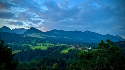 landscape with clouds