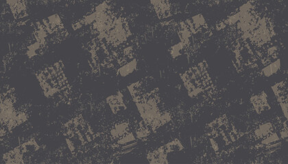 Modern Stylish Halftone Texture. Endless Abstract Background With Random Size Squares. Vector Seamless Chaotic Squares Mosaic Pattern.