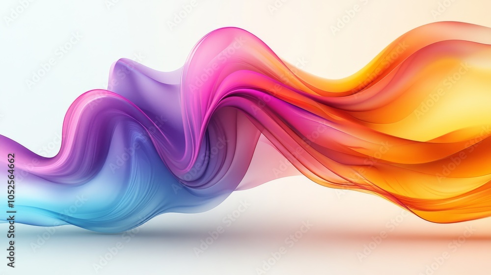 Poster abstract vector art with overlapping shapes, white background