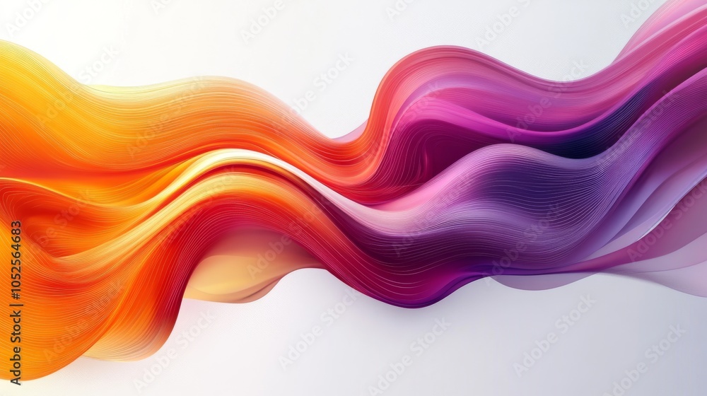 Poster abstract vector art with overlapping shapes, white background
