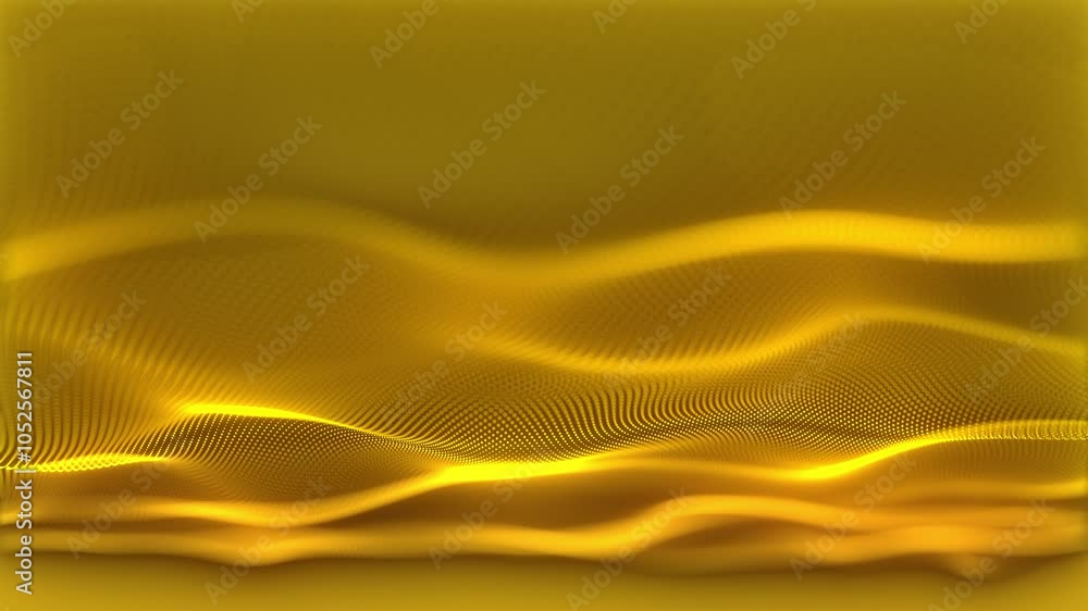 Poster golden abstract background seamless loop waves a stunning piece of digital art representing captivat
