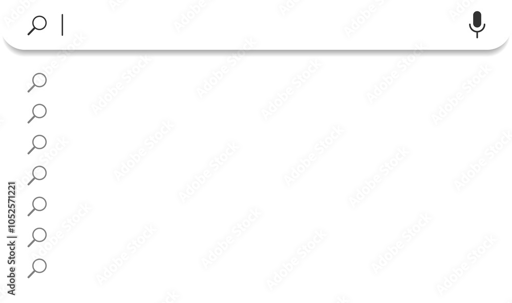 Canvas Prints search bar with suggestions and list search results