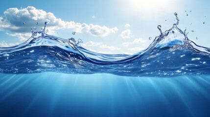 foamy background of ocean water. Splashing ocean water. Not a quiet